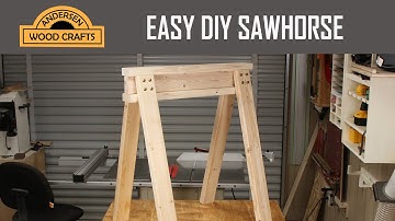 QUICK AND EASY DIY SAWHORSES