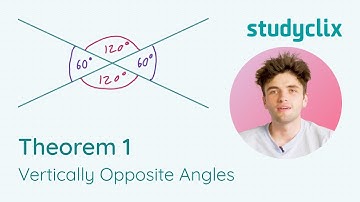1. Maths Theorem 1: Vertically Opposite Angles; Leaving Cert, Junior Cycle Geometry Proof