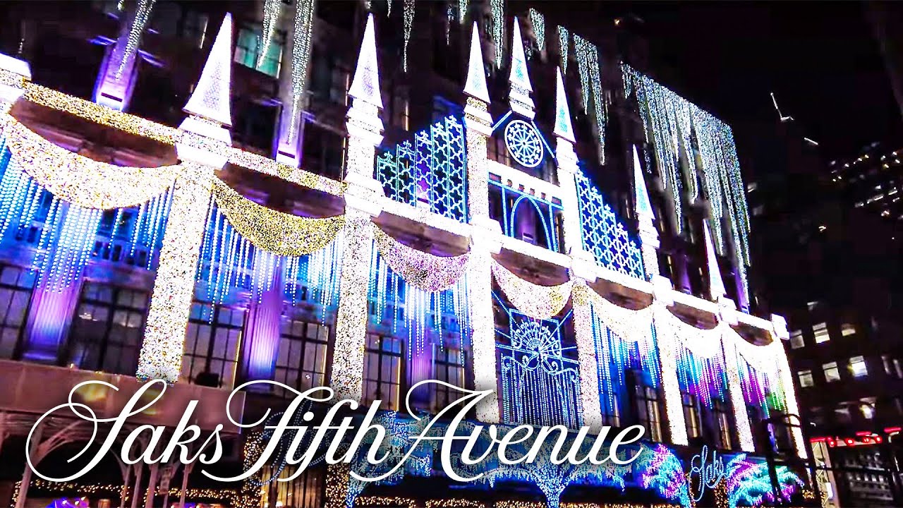 Saks Fifth Avenue 2019 Holiday Window Unveiling and Light Show