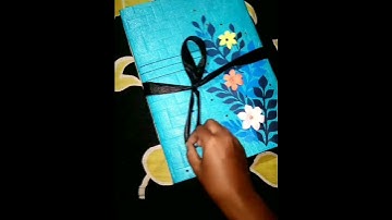 Diy Handmade Cover File Making On Paper 🗞✂️ #shorts #youtubeshorts #diycrafts @chitranginiart619