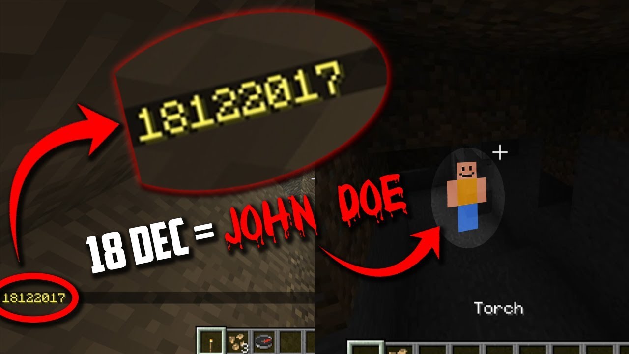 Something Bad Is Going To Happen In Minecraft On The 18th Of December John Doe In Minecraft Youtube - john doe sighting in roblox