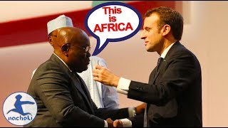 Ghanaian President Shocks French President With Brave Speech
