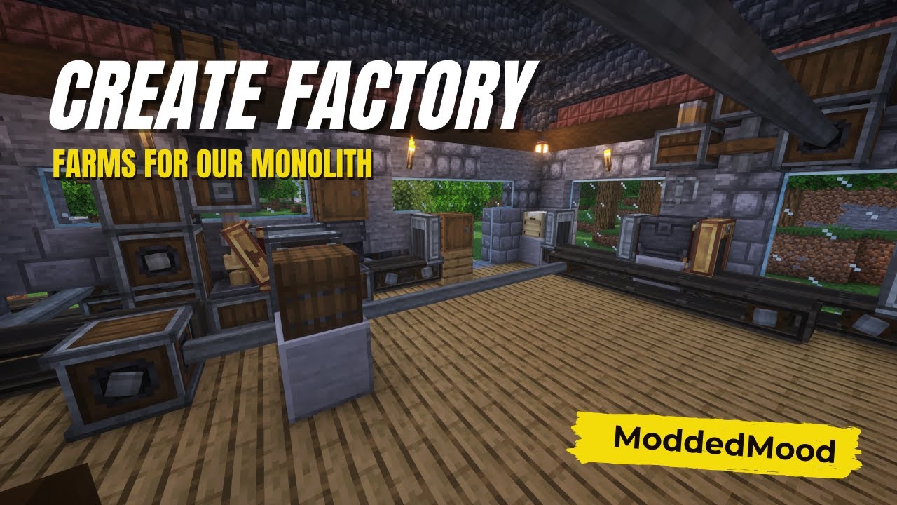 Unique Create Mod Factory I Built a Create Mod Factory to Prepare for the Monolith Ep. 11 - YouTube