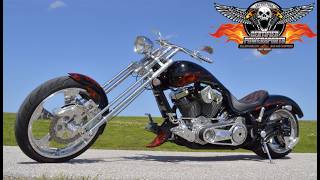 2011 BOURGET BIKE WORKS FAT DADDY SPRINGER 330 SOFTAIL CHOPPER, Only 4,723 Miles. Mint Condition