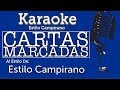 Cartas Marcadas - KARAOKE - Estilo Campirano