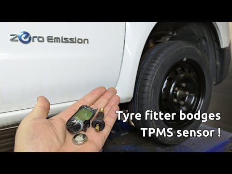 Vlog: Tyre fitter bodges TPMS sensor (& getting a Nissan E-NV200 ready for resale)