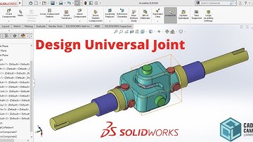 Solidworks Tutorial I Design Universal Joint in Solidworks I Beginners I Part--Assembly I Mechanical
