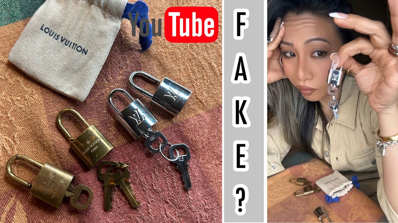 Vintage vs Latest and Real vs fake Louis Vuitton key - YouTube