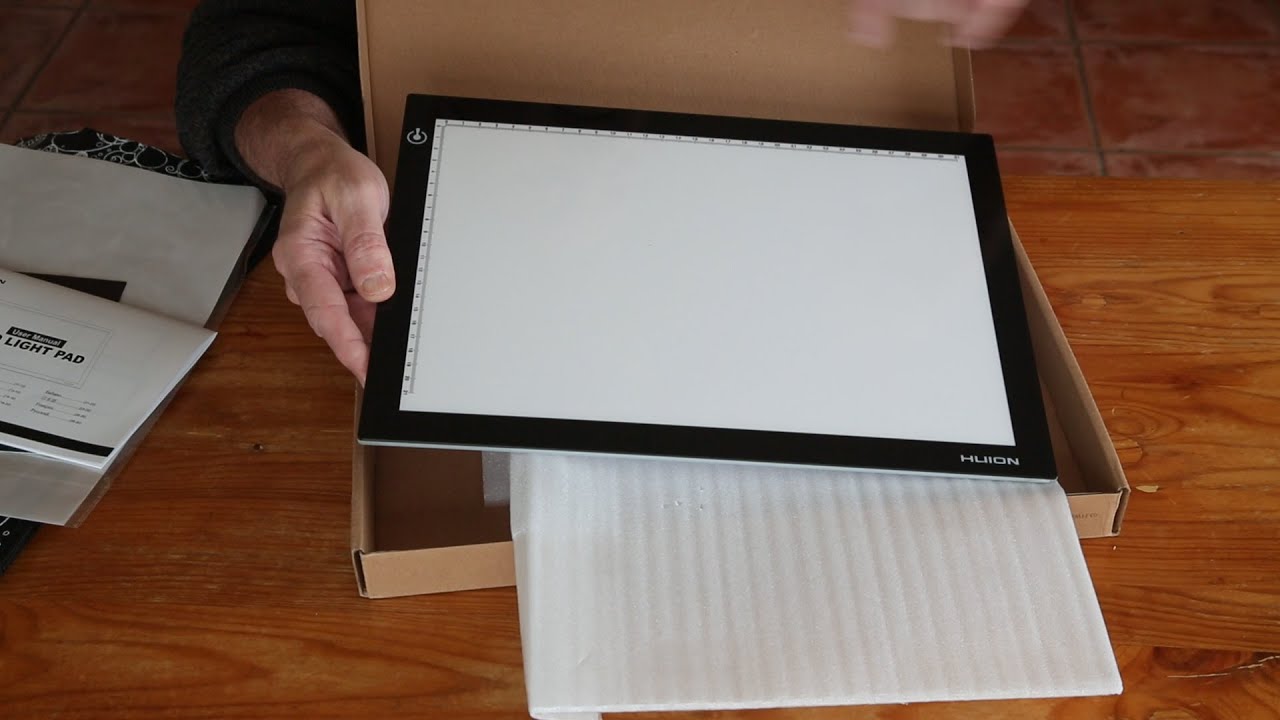 Huion LED Light panel and Review. - YouTube