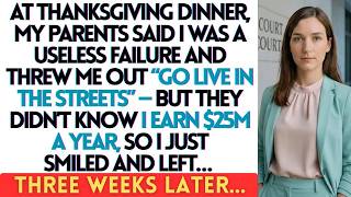 My Parents Told Me “Go Live in the Streets” at Thanksgiving… They Didn't Know I Earn $25M