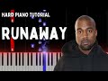 Runaway Kanye West Hard Piano Tutorial Sheet Music