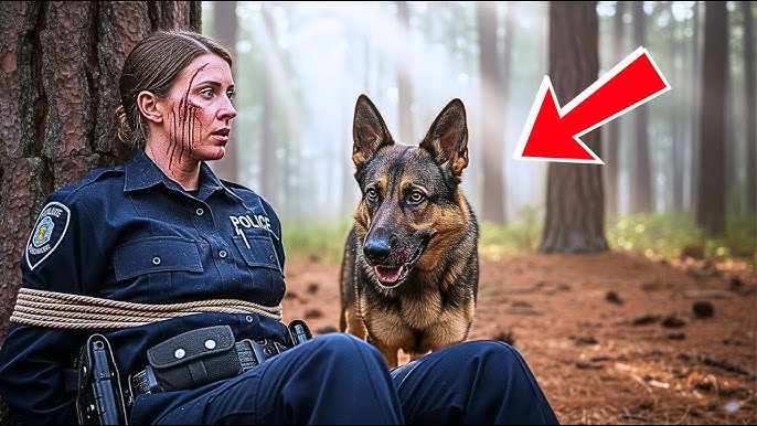 A K9 Dog Found a Female Officer Bound in the Forest — What He Did Next  Turned the Tide of Justice