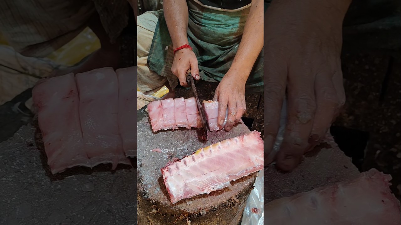 Amazing Giant Rawas Fish Cutting Skills Live In Fish Market || Part-2 
