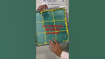 SALAMAH 3 layer safety net 4 mm in 100 mesh + fishnet + monofilament shade net