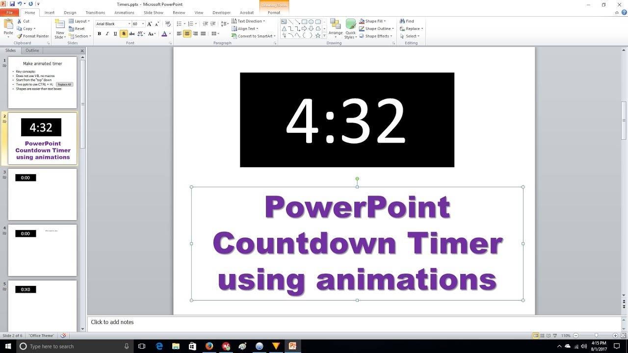 Powerpoint Countdown Timer Animation Youtube