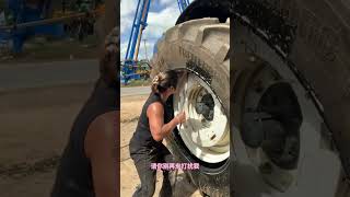 Puncture Wheel Loader Tire Inner Tube Replacement