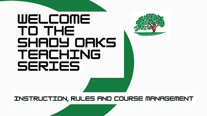 Shady Oaks Teaching Series