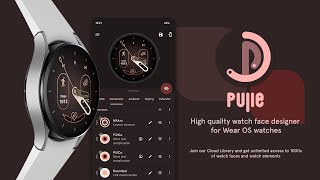 Watch Face Designer - Pujie Black - Wear OS