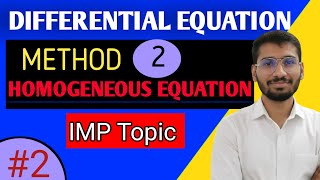 Differential equation | homogeneous equations | Lec2  engineering mathematics 