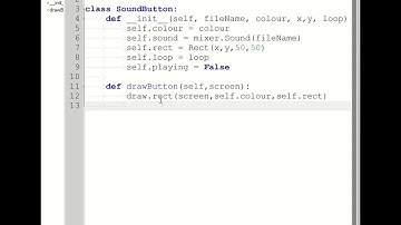 Making a simple music sound board in pygame - Part 2 - Making simple buttons