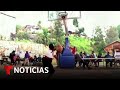 En video: Causa furor en TikTok esta abuela mixteca que juega baloncesto | Noticias Telemundo