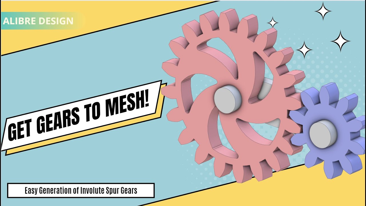 Alibre | How to Generate Gears So They Mesh and Mate!