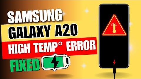 Fix Samsung Galaxy A20 Charging High Temp Error! | Stop False Overheating Warnings! 🚨