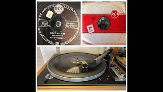 Elvis Presley: Don’t be cruel, 1956 (RCA Germany 20-6604) Rock & Roll on 78rpm record ELAC 50H