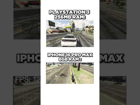 PLAYSTATION 3 256MB RAM VS IPHONE 16 PRO MAX 8GB RAM #pcbuild #pc #pcgaming #gamingpc #gpu #graphics
