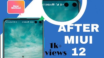 How To Enable Dual Punch Hole Camera in Poco X2 MiUi 12 Update |  how to separate dual punch hole x2