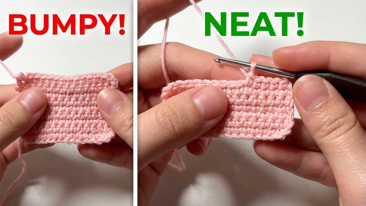 Crochet Straight Edges vs Bumpy Edges - YouTube