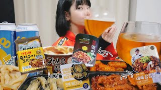 난 술 취해 본적이 없어!! 어항에 먹는 술 1L와 편의점 먹방!! 저세상 주량 convenience store food mukbang ASMR