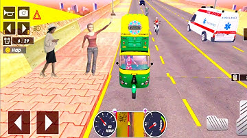 Tuk Tuk auto rickshaw driver 3D game - #226 auto rickshaw driving game - Android iOS Gameplay