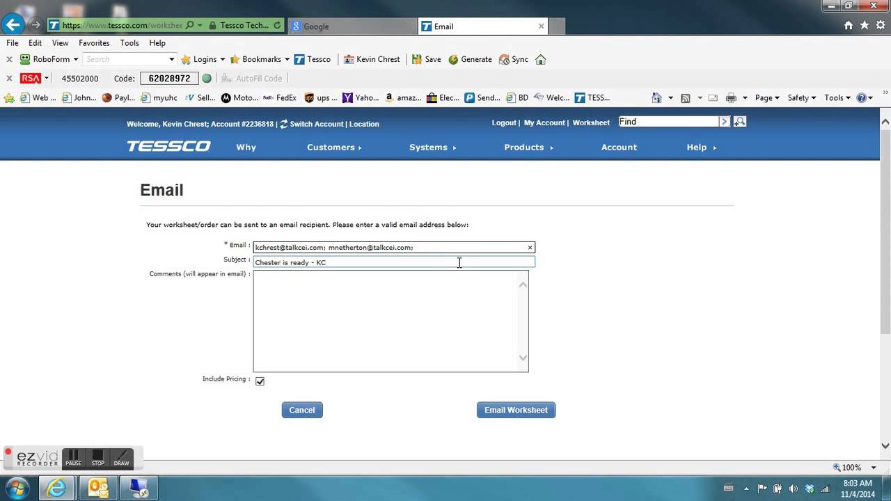 editing and emailing worksheets - YouTube