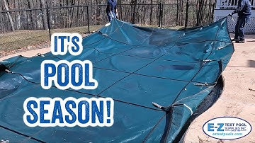 How to Remove a Winter Safety Cover From an Inground Pool