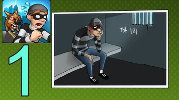 Robbery Bob : Gameplay Walkthrough Part 1 - Chapter 1: Suburbs (iOS, Android) #viral