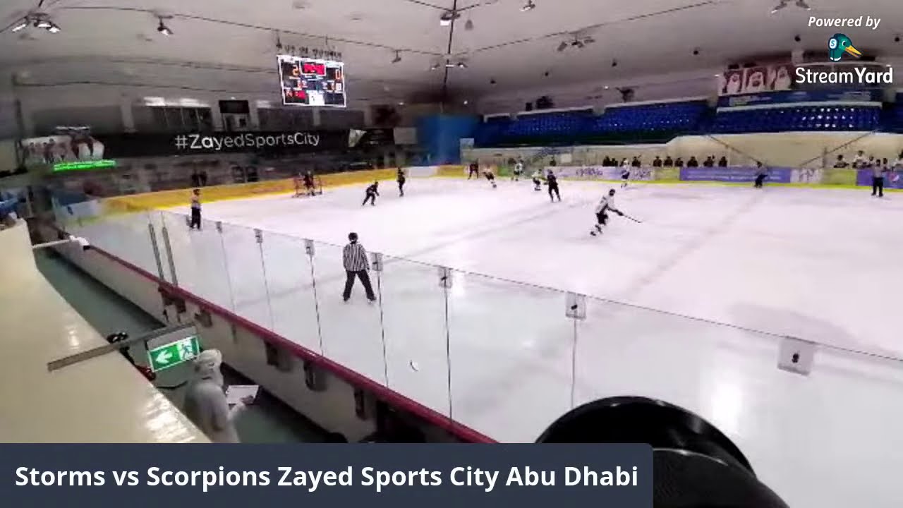 38th LiveStream Scorpions 🆚 Storms EHL Game Zayed Sports City Abu Dhabi Ice Rink