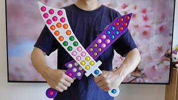 Sword Pop It Fidget Toy Unboxing 2021