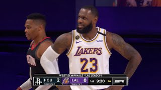 Los Angeles Lakers vs Houston Rockets - GAME 5 - 1st Half | NBA Playoffs