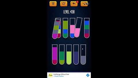 Water Sort Puzzle - Color Liquid Sorting Game Level 458 Solution