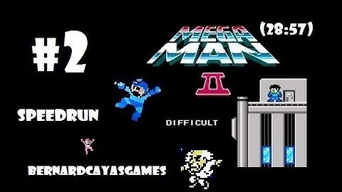 Megaman 2 NES Speed Run Part 2 (DIFFICULT)  (28:57)