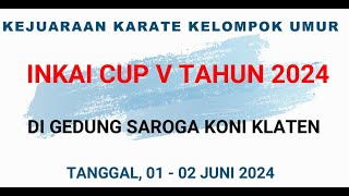 Pembukaan Kejuaraan Karate Kelompok Umur INKAI Cup V Tahun 2024. Kabupaten Klaten 1 - 2 Juni2024