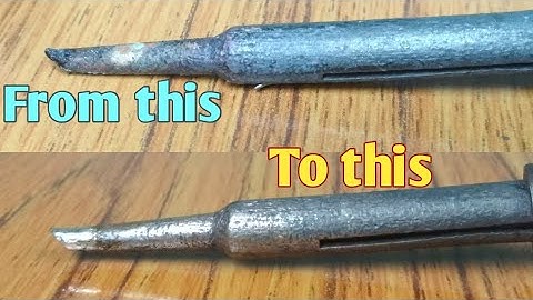How to clean and tin a soldering iron tip