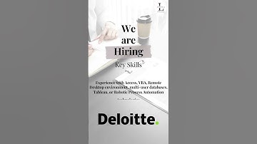Deloitte is hiring for SQL Developer #deloitte #deloittejobs #job2023 #sql #jobhiring #jobs
