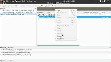 Format USB drive on kubuntu linux