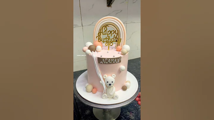 Teddy Bear Rainbow Theme Cake |Cute Birthday Cake Design | 🧸 #shorts #cake #trending #youtube