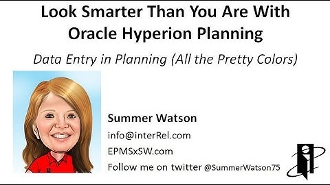 Data Entry in Planning