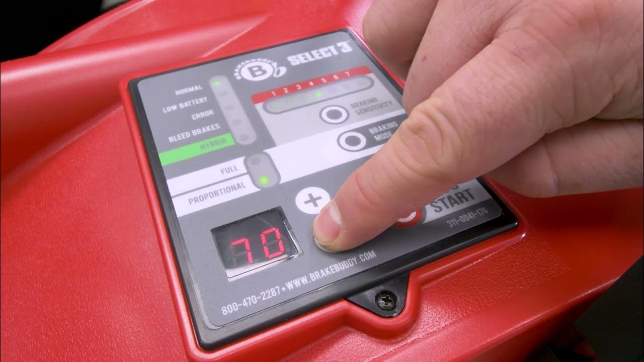 Brake Buddy® Select 3™ VEHICLE SETTINGS YouTube