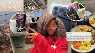 “I’m a Johannes-girl-burg” travelling from Cape Town, iPhone 17 pro, Matcha run, cooking, ula hair