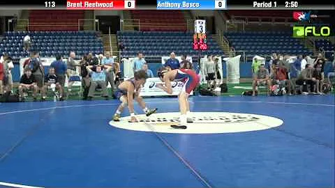 Junior 113 - Brent Fleetwood (Delaware) vs. Anthon...